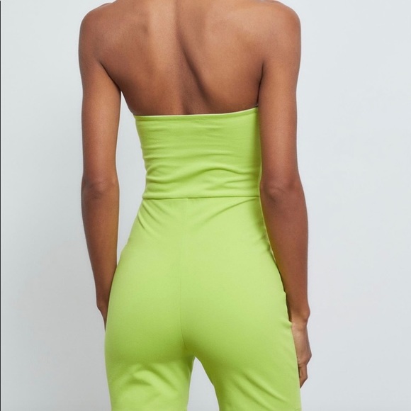 UO Flatbush Tube Top Romper light green - Picture 4 of 6